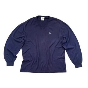 Vintage Lacoste V-neck Sweater - Lacoste8/US3XL